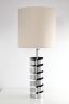 Jacques Charpentier lampe en métal chromé