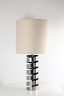 Jacques Charpentier lampe en métal chromé