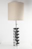 Jacques Charpentier lampe en métal chromé