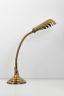Lampe coquille laiton doré