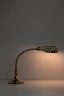 Lampe coquille laiton doré