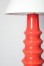 Lampes verre orange corail